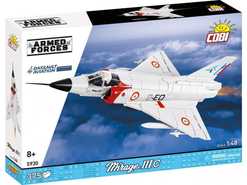 Cobi 5930 armed forces mirage iii c, 1:48, 375 k