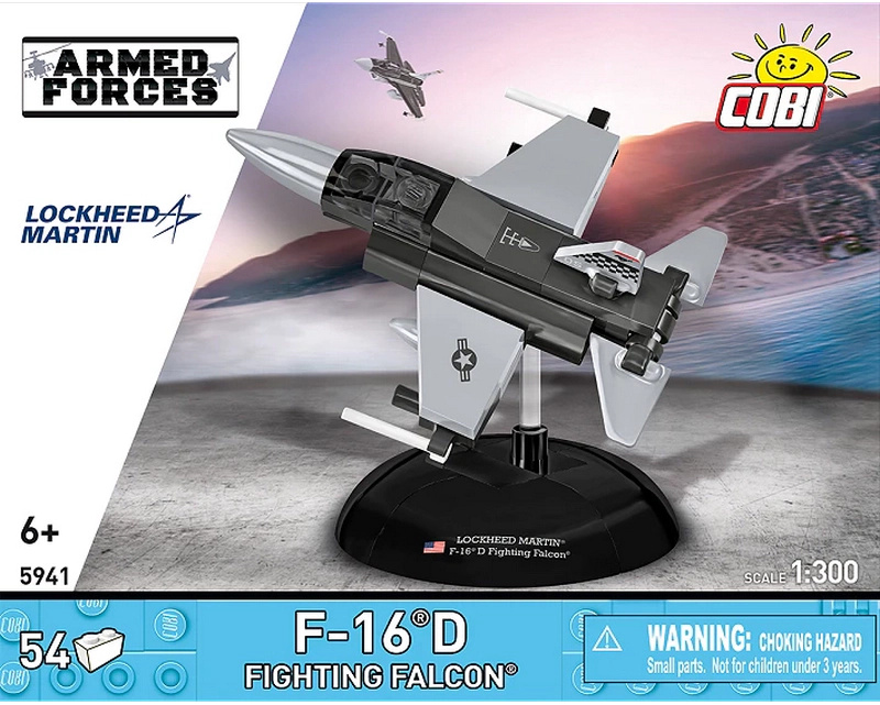 Cobi 5941 armed forces f-16®d figting falcon, 1:300, 54 k