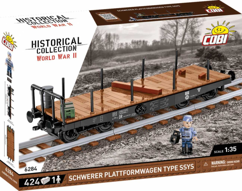 Cobi 6284 schwerer plattformwagen type ssys, 1:35, 424 k, 1 f