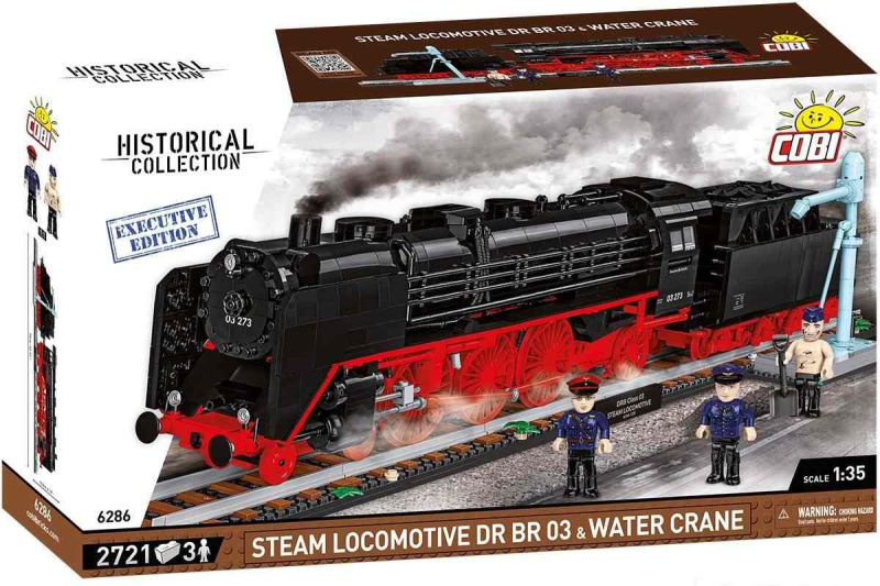 Cobi 6286 parní lokomotiva dr br 03 a vodní jeřáb, 1:35, 2721 k, 3 f, executive edition