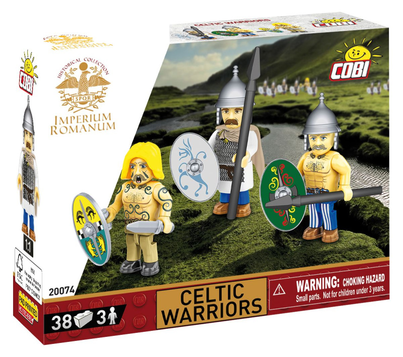 Stavebnice COBI Imperium Romanum – kelští válečníci (3 figurky, 38 dílků)