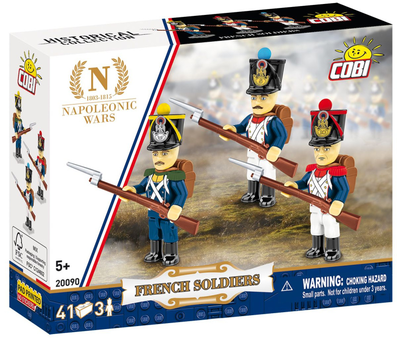 Cobi francouzští vojáci – stavebnice figurky z napoleonských válek