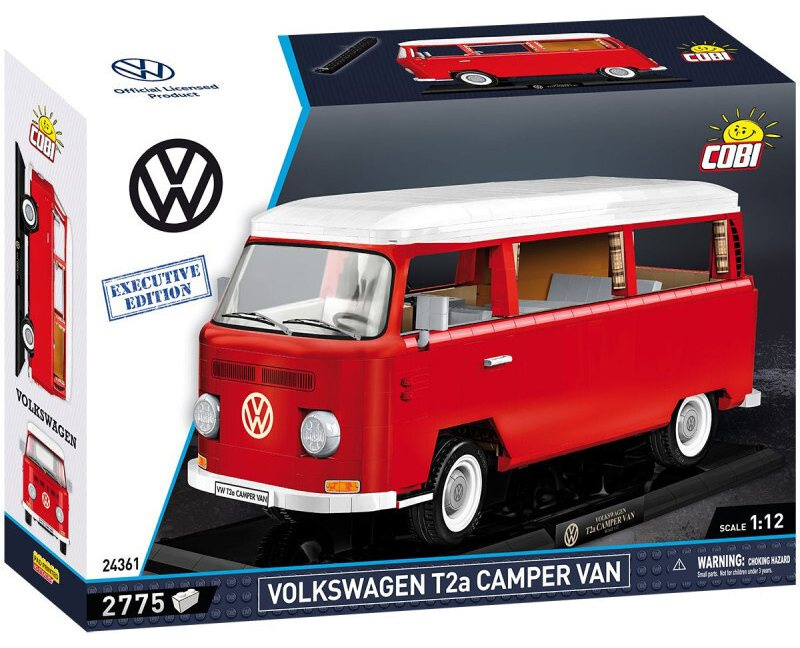 Cobi 24361 volkswagen t2a camper van, 1:12, 2775 k, executive edition