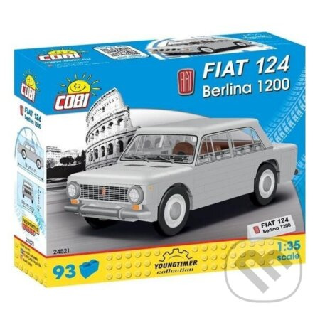 Stavebnice COBI Fiat 124 Berlina 1200, 1:35 - hra z kategorie Stavebnice