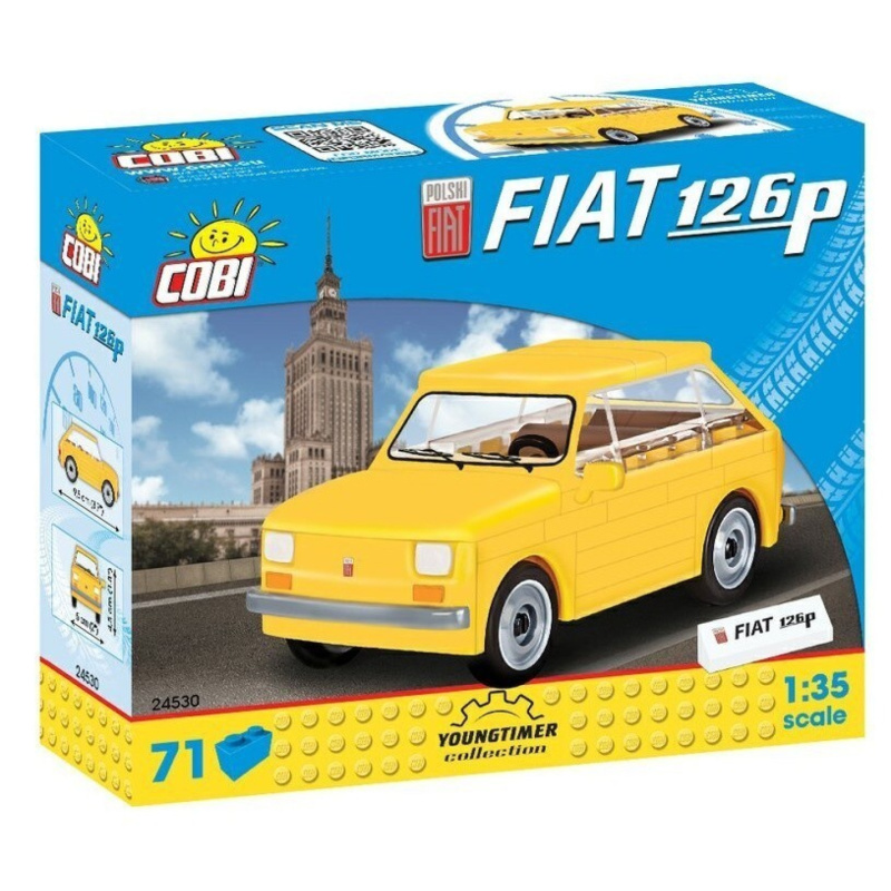 Cobi 24530 Youngtimer Polski Fiat 126p, 1:35, 71 k