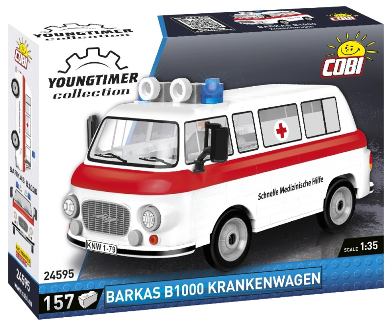 COBI 24595 Youngtimer Automobil Barkas B1000 sanitka
