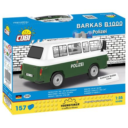COBI 24596 Youngtimer Automobil Barkas B1000 policie