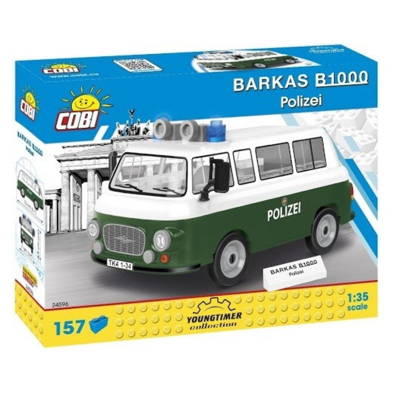 COBI 24596 Youngtimer Automobil Barkas B1000 policie