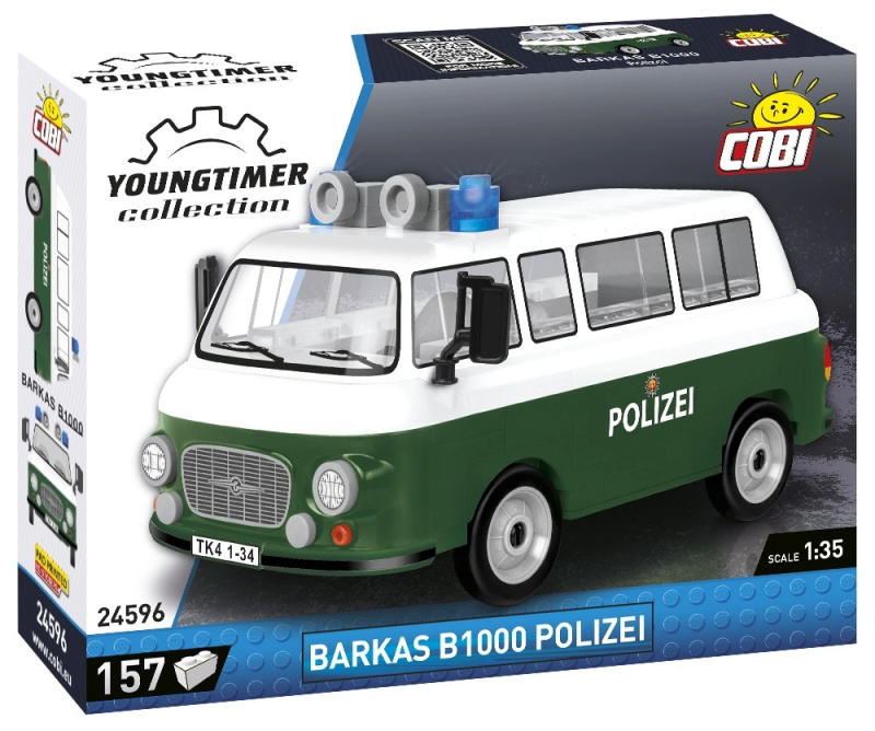COBI 24596 Youngtimer Automobil Barkas B1000 policie