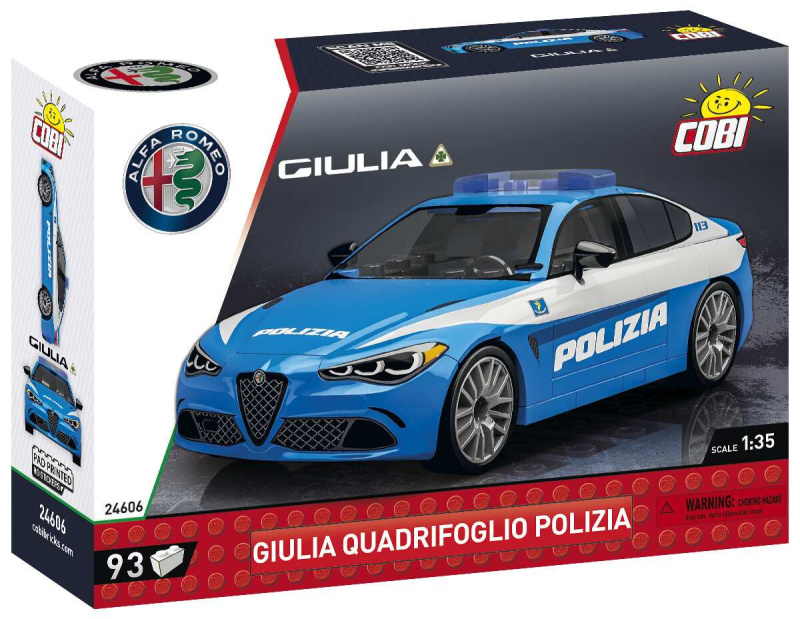 Cobi Alfa Romeo Giulia Quadrifoglio Polizia, 1:35