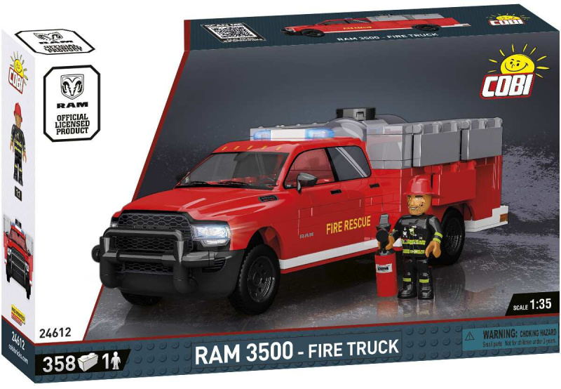 Cobi 24612 ram 3500 hasiči, 1:35, 358 k, 1 f