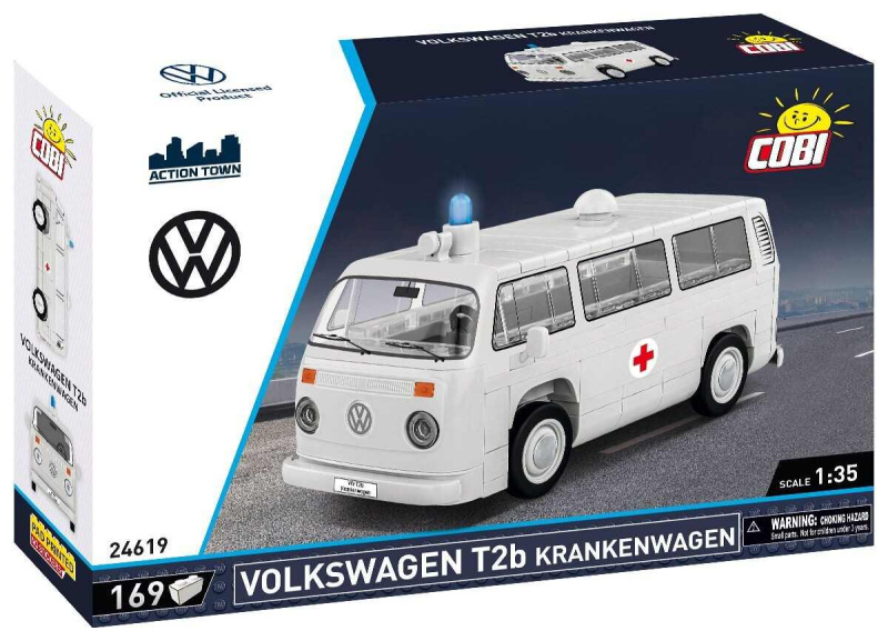 Cobi 24619 volkswagen t2b sanitka, 1:35, 169 k