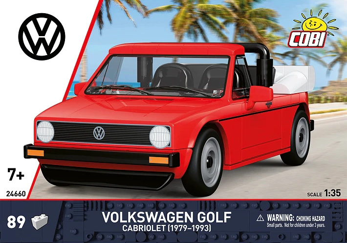 Cobi Volkswagen Golf Cabriolet 1979–1993 stavebnice 1:35 (89 dílků)