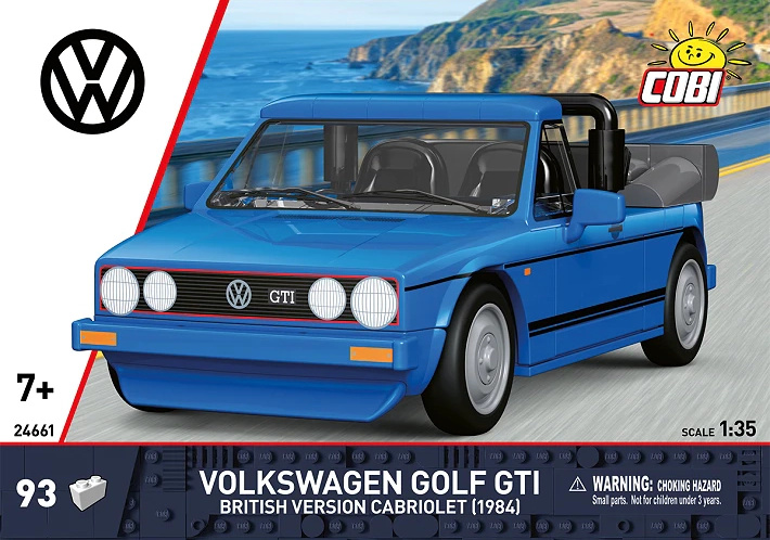 Cobi 24661 volkswagen golf (1974) polizei, 1:35, 77 k