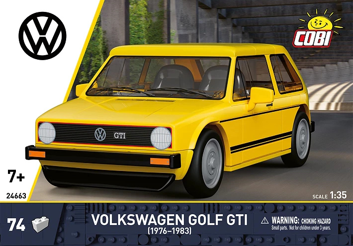 Cobi 24663 volkswagen golf gti, 1:35, 74 k
