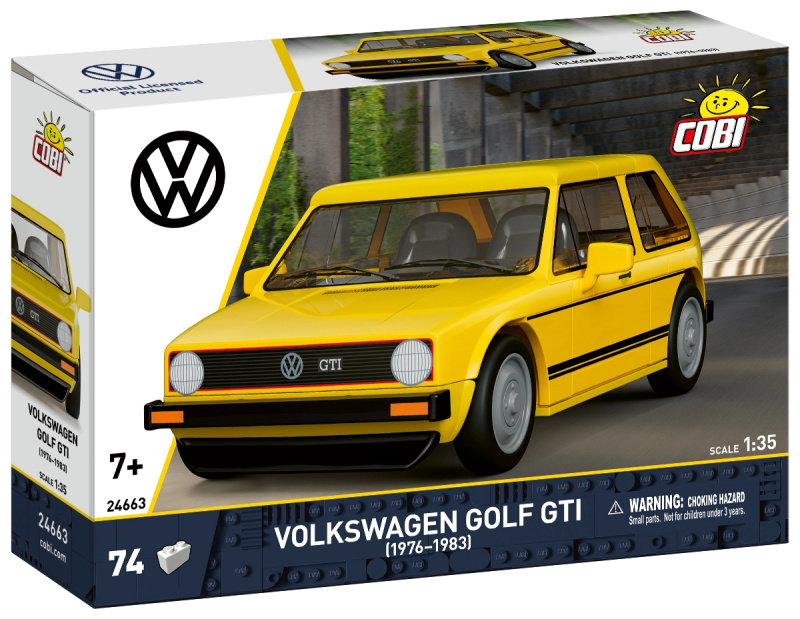 Cobi 24663 volkswagen golf gti, 1:35, 74 k