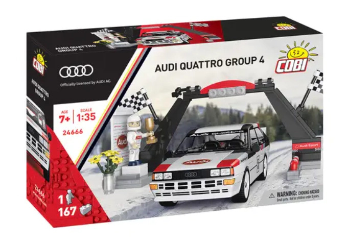 Cobi 24666 audi quattro group 4, 1:35, 167 k, 1f