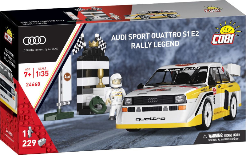 Cobi 24668 audi sport quattro s1 e2 rally legend, 1:35, 229 k, 1f
