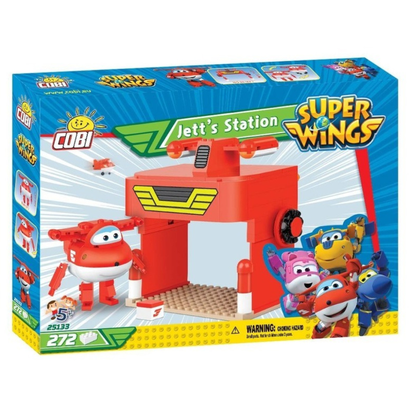 Cobi 25133 super wings světoběžník jett a jeho hangár