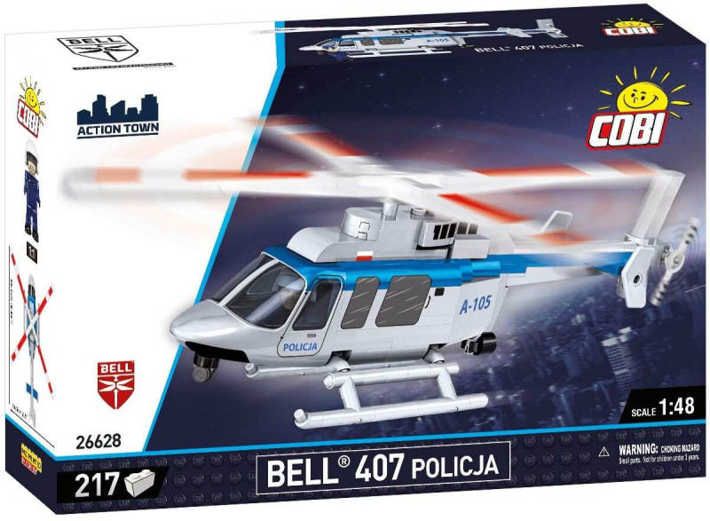 Cobi stavebnice Bell 407 Police – civilní vrtulník 1:48