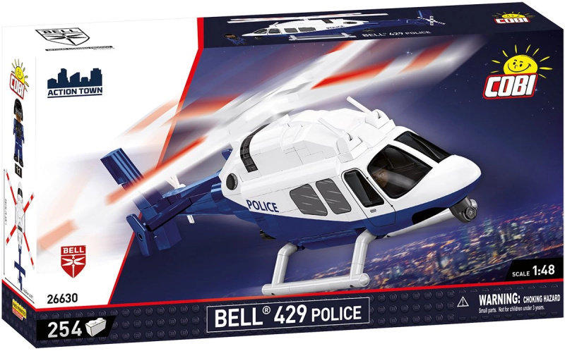 Cobi Bell 429 policejní vrtulník 1:48 (254 dílků)
