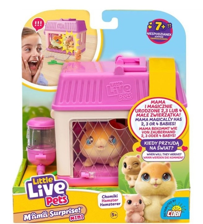 LITTLE LIVE PETS Mama Surprise Křeček s dětmi mini křeček
