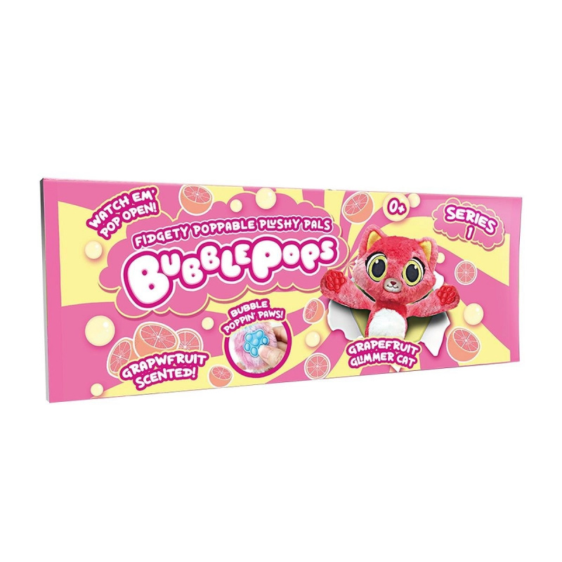 Plyšová hračka Bubble Pops - Grapefruitová kočka