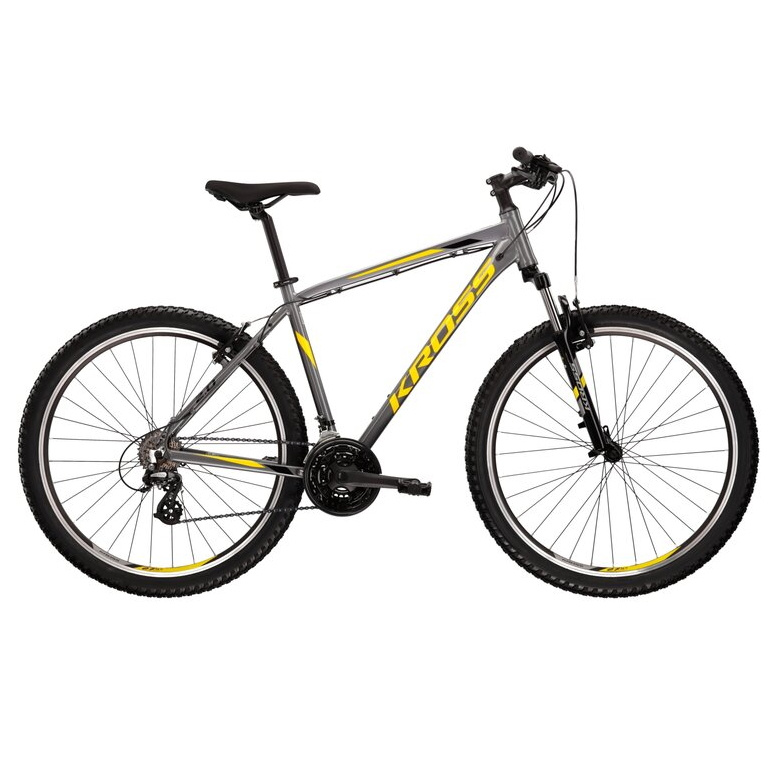 Horské kolo Kross Hexagon 2.0 26" Gen 004 S (17", 157-168 cm) grafitová/černá/žlutá