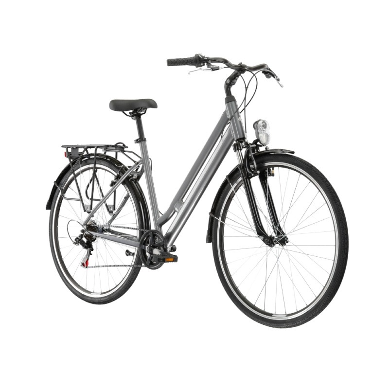 Městské kolo Kross Sentio 1.0 28" - model 2025 M (20", 168-180 cm) grafitová / šedá / lesk