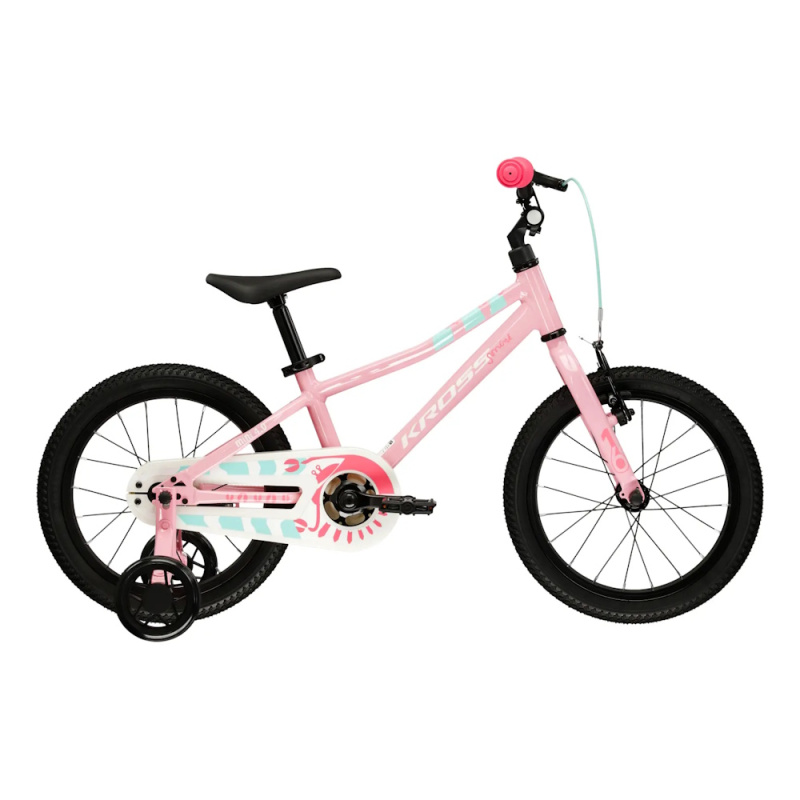 Dětské kolo Kross Mini 4.0 16" - model 2026 9" (100-120 cm) růžová/bílá/lesk