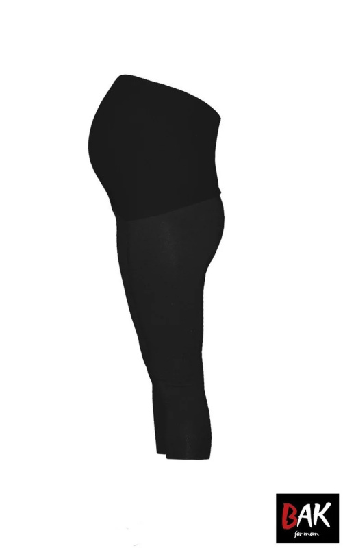 Těhotenské legíny 3/4 BAK MAMA LC01 - BAK melanžový grafit L