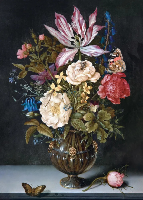 Puzzle Art: Tichý Život s Květinami 1000 Dílů