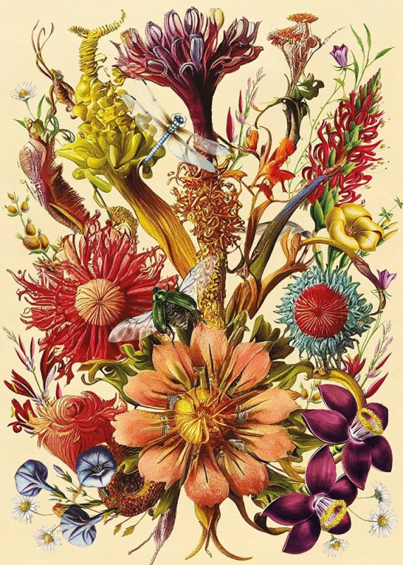 Puzzle Květiny Pohádková Kytice 1000 Dílů