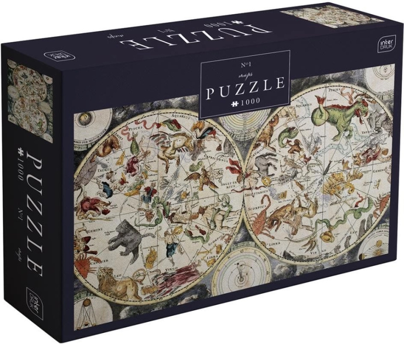 Interdruk Puzzle mapy 1: Znamení zvěrokruhu 1000 dílků