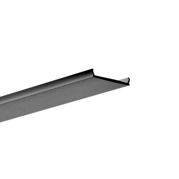 Difuzor KLUŚ LIGER-22 pro LED hliníkové profily černý 3m