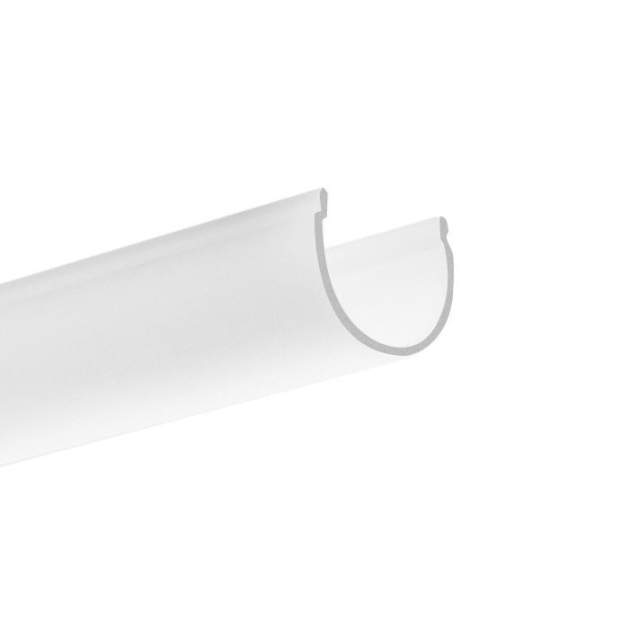 Difuzor KLUŚ G-22R pro LED hliníkové profily saténový 3m