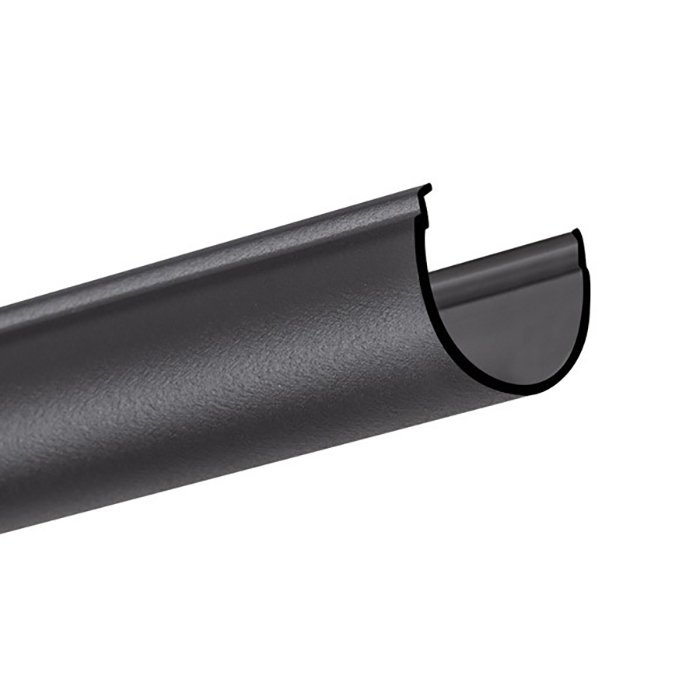 Difuzor KLUŚ G-22R pro LED hliníkové profily černý 2m