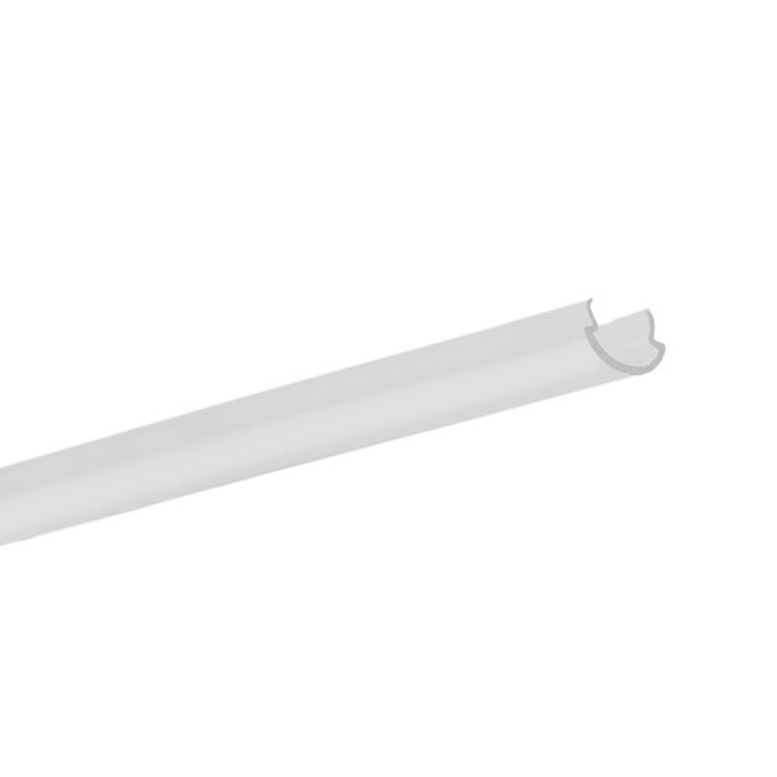 Difuzor KLUŚ PIKO-7R pro LED hliníkové profily poloprůhledný 1m