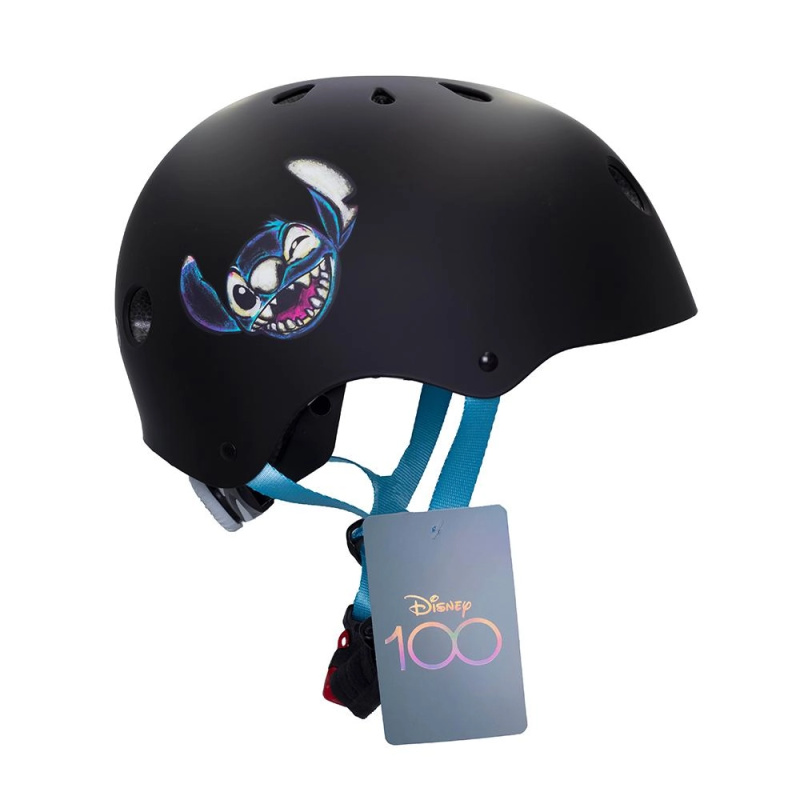 Dětská sportovní helma Stitch černá 52–56 cm