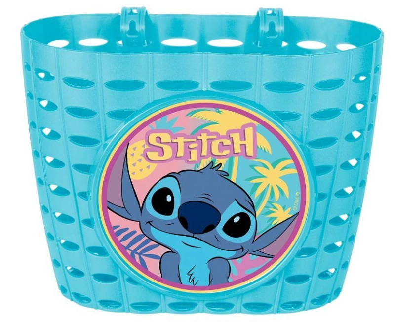Dětský košík na kolo Stitch tyrkysový - 1 kus