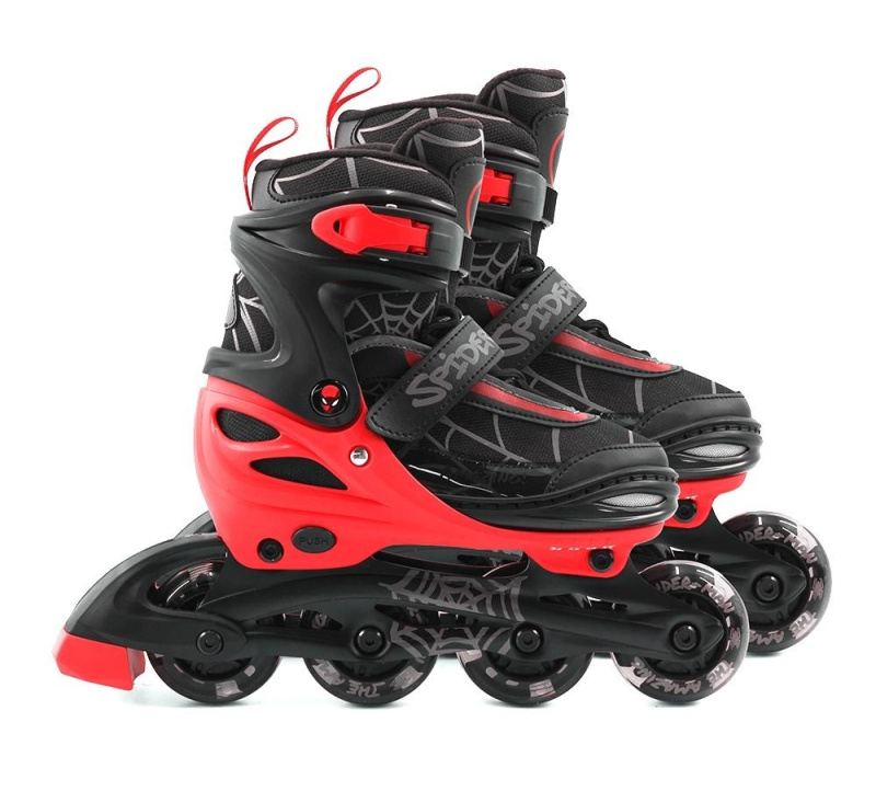 Inline brusle Spiderman 3 v 1 s LED kolečky – Velikost: 34-37