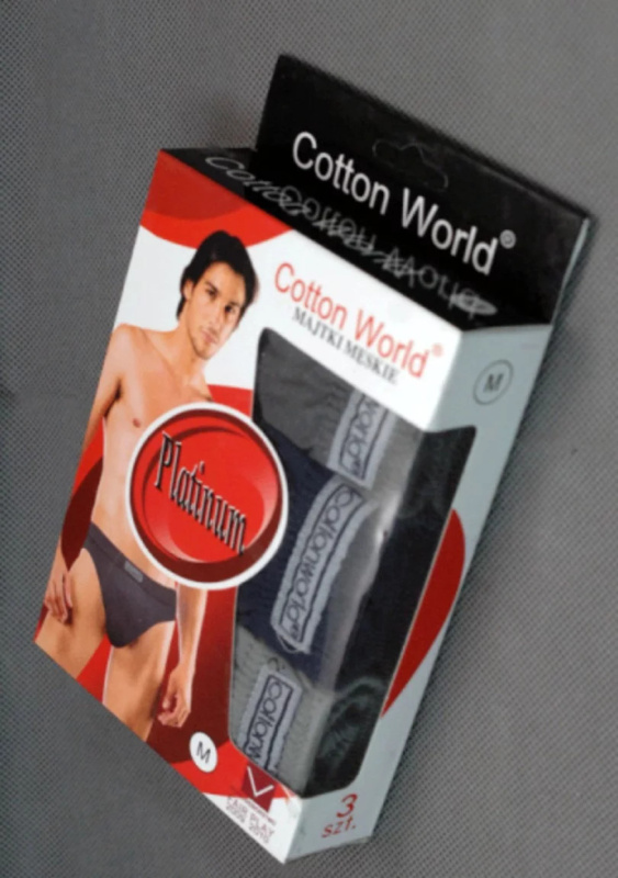 Pánské slipy 3PAK Platinum Mix barev - Cotton World černo-modro-zelená XL