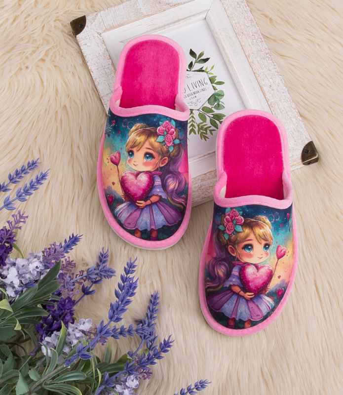 Dětské pantofle Natural Style NS-160-2 Růžové