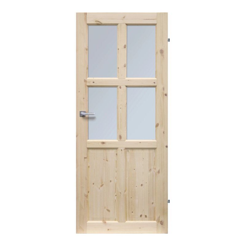 RADEX Falcové interiérové dveře BERGEN 4S, borové dřevo, 70 P