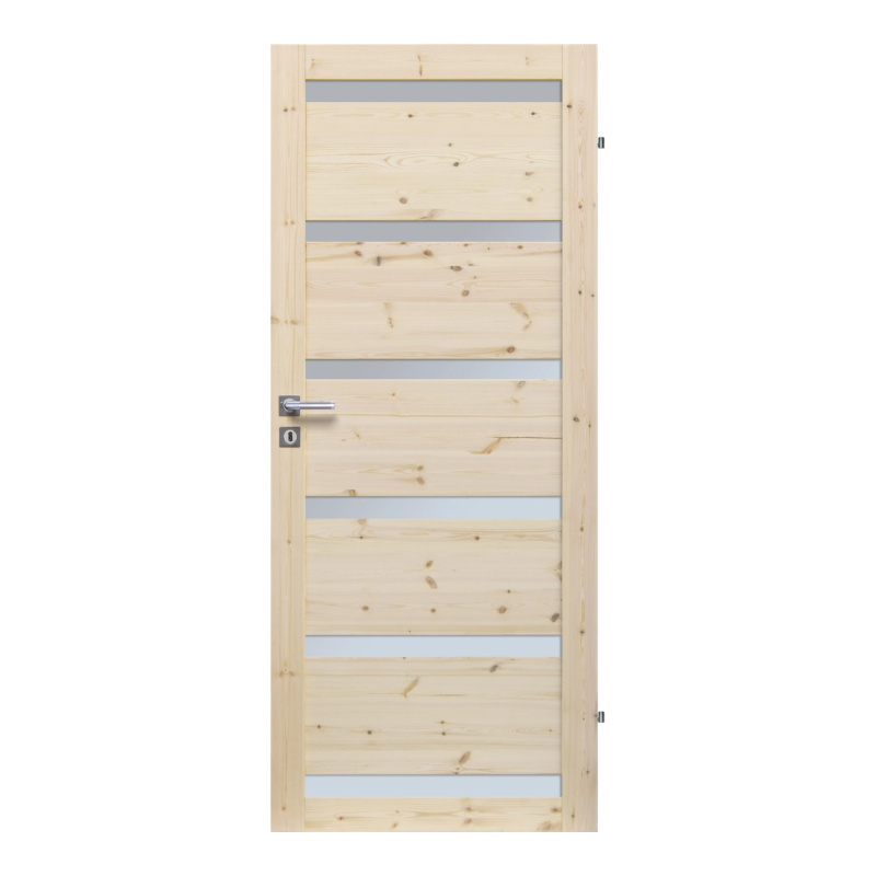 RADEX Falcové interiérové dveře ETNA 6S, borové dřevo, 70 P