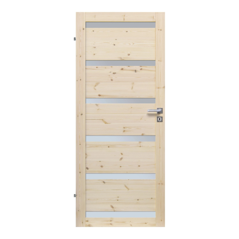 RADEX Falcové interiérové dveře ETNA 6S, borové dřevo, 80 L