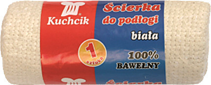 KUCHCIK Utěrka bavlněná na podlahu bílá 50x60cm