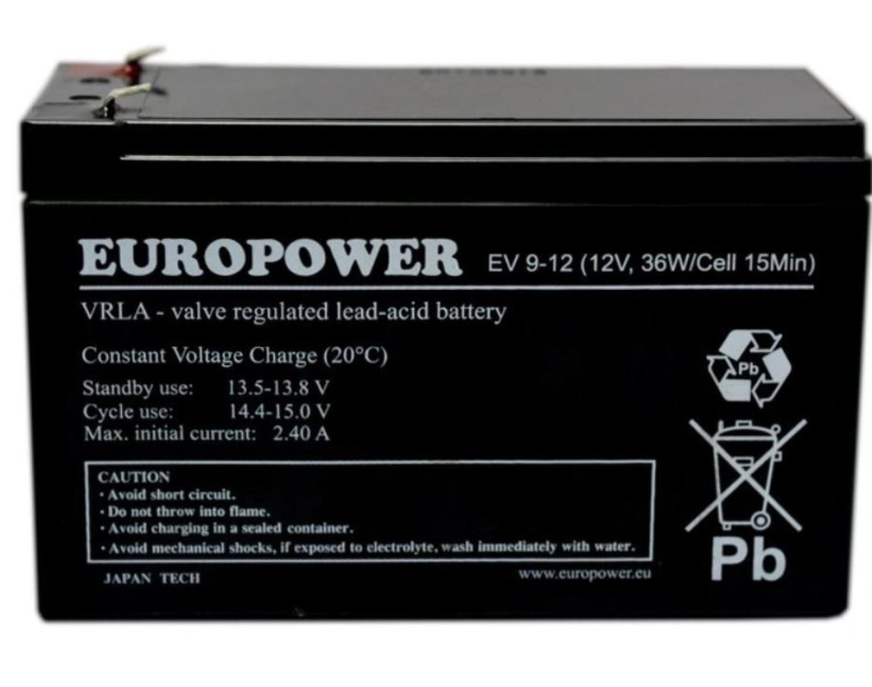 Europower EV 12V 9Ah