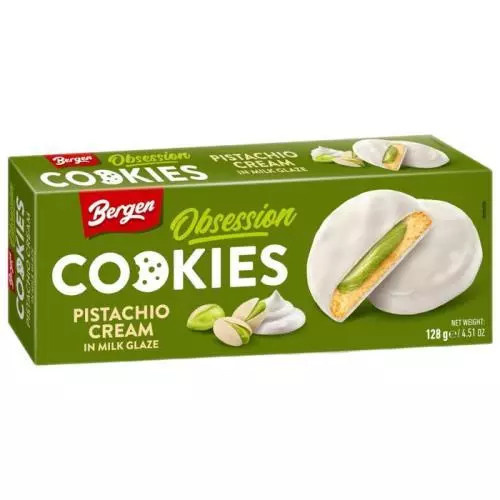 Bergen Obsession cookies pistachio white choco 128g