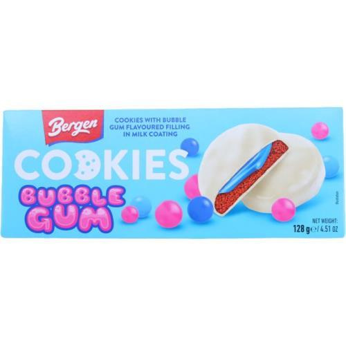 Bergen cookies bubble gum 128g